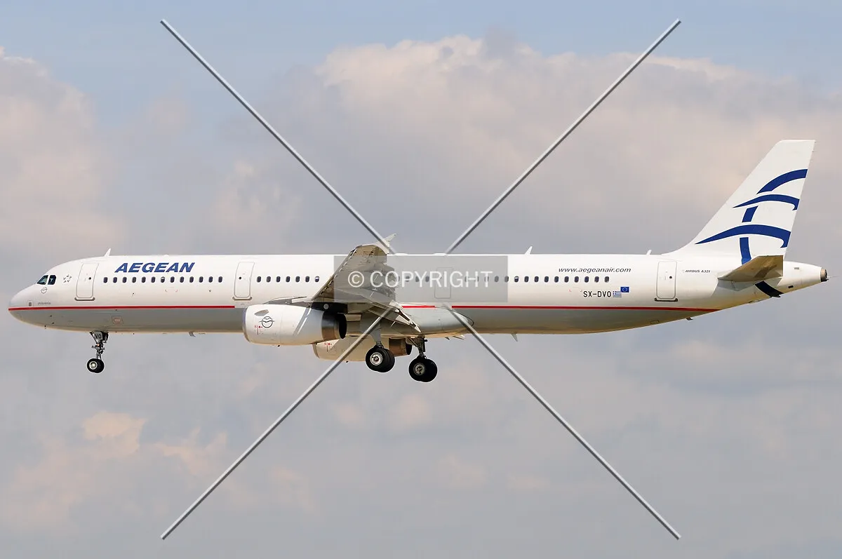 Aegean 321 arriving to Barcelona