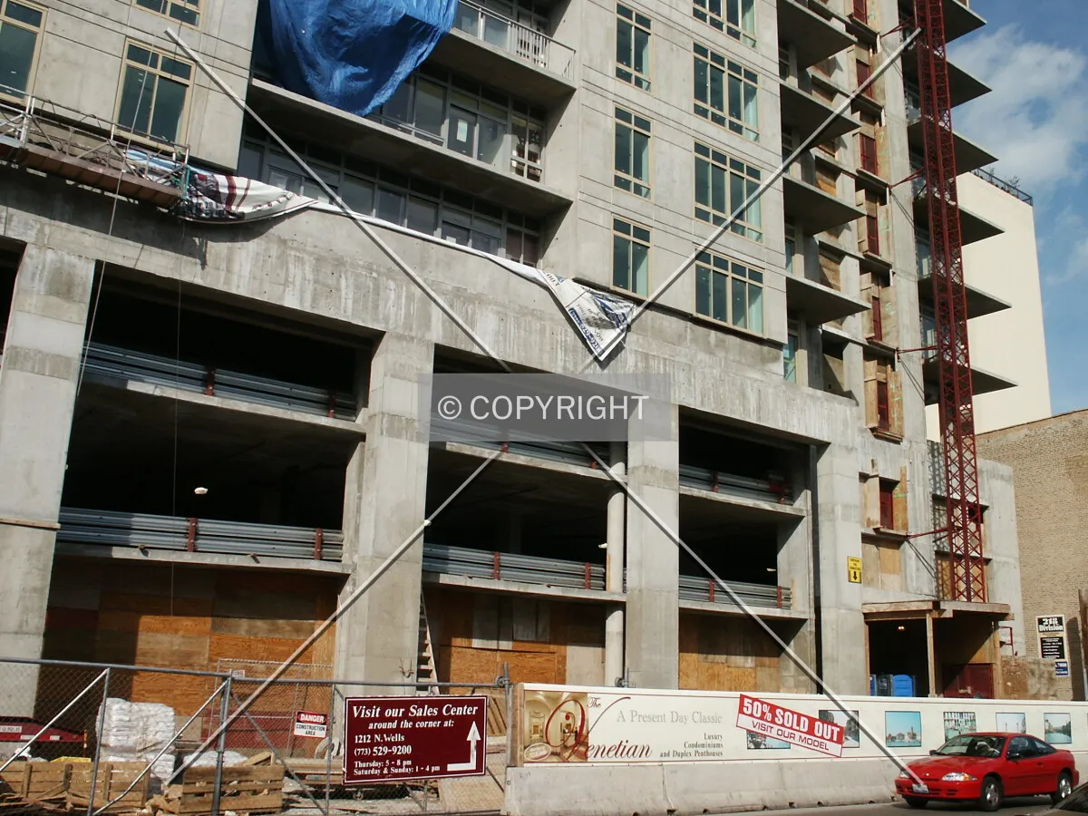 Base seen from across Division Street