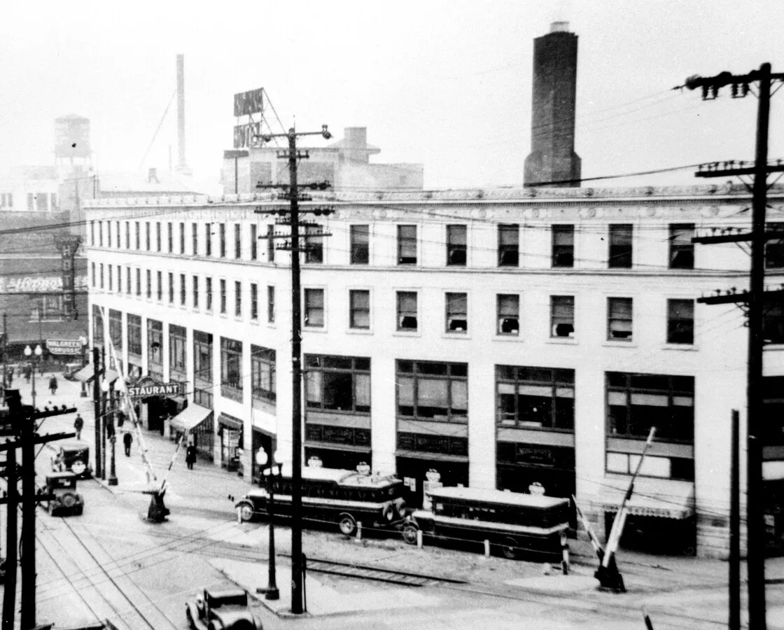 View from the northeast
