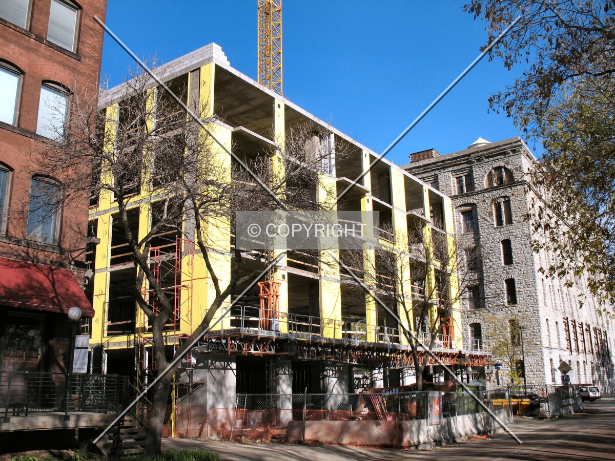 Low-rise section along Main Street SE