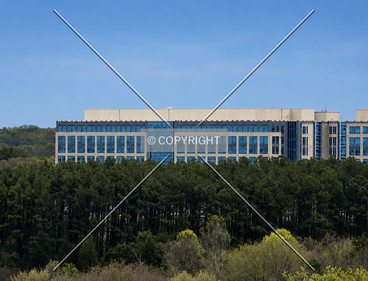 Distant view from the west, Tuesday, April 15, 2025