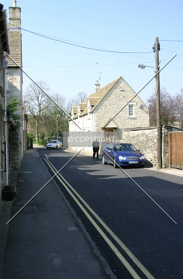 View down a side street