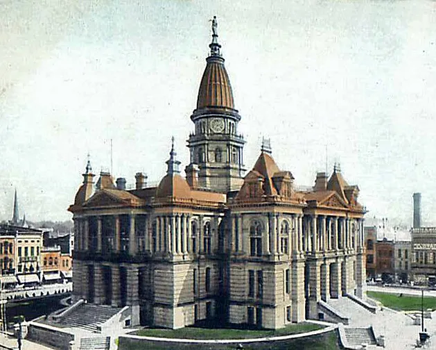 Vintage view from the southwest