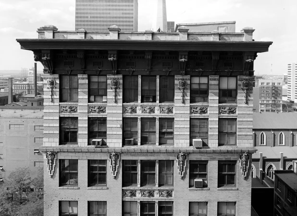Crown details from the south