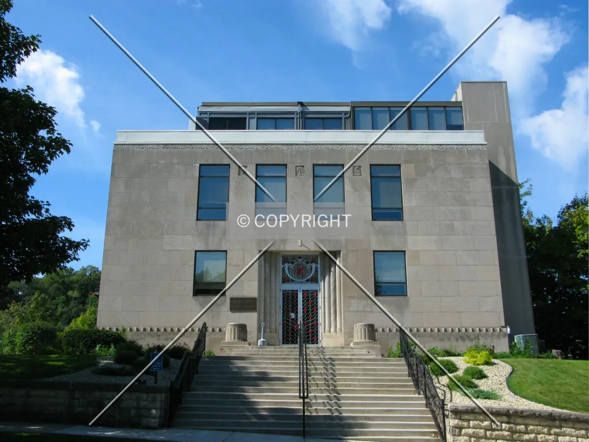 Front facade from across West Avenue