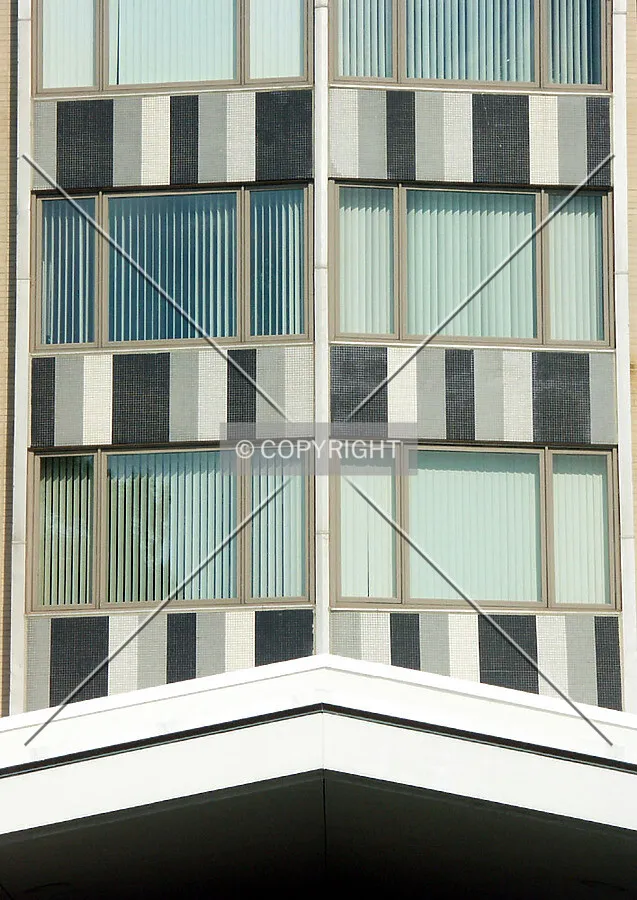 Detail of facade above front entrance