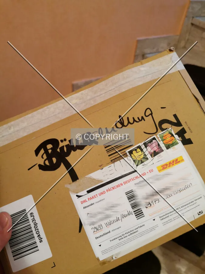 A small parcel was sent to someone