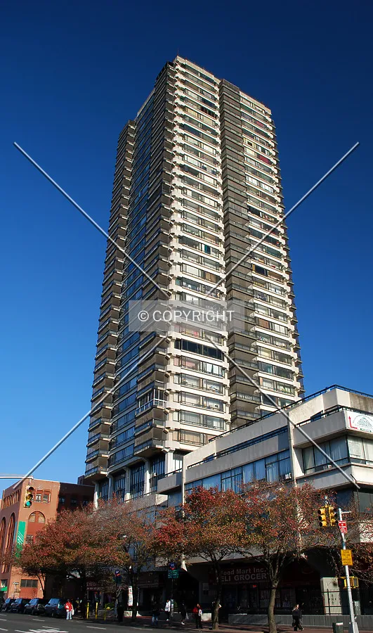 Viewed along 3rd Avenue