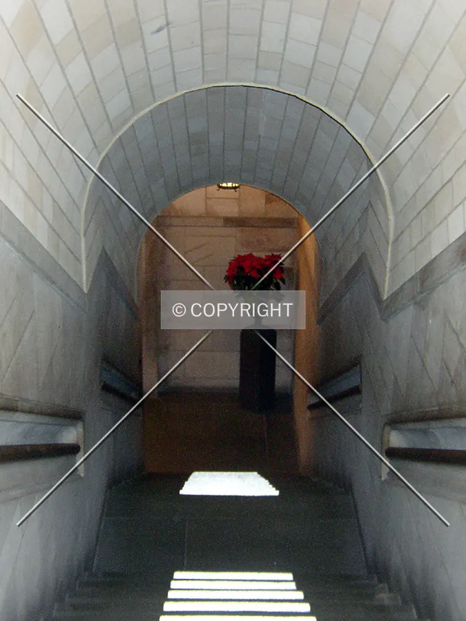 Stairway leading to the crypt
