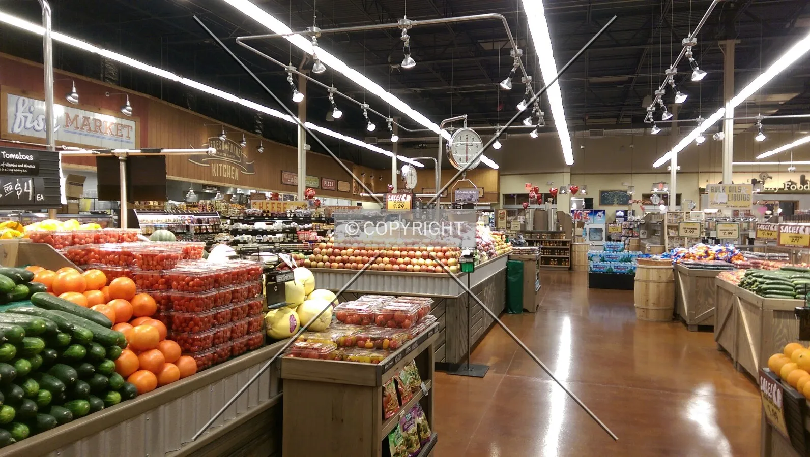 Interior of Fresh Thyme Farmers Market; February 9, 2015