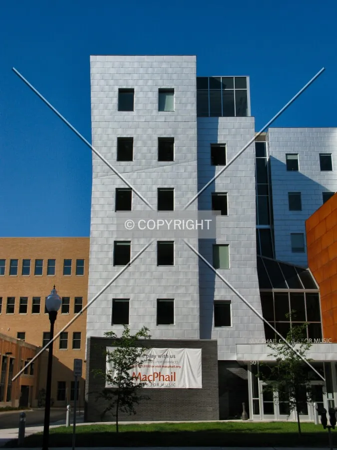 North elevation of tower