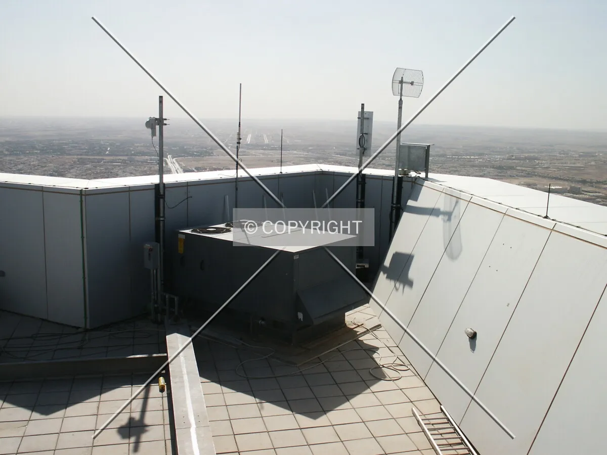 Western end of the roof