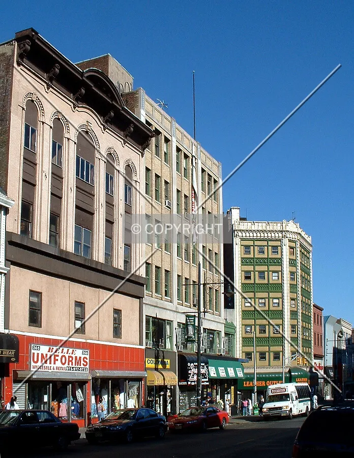 View from the south across Main Street with the Elbow Building to the right