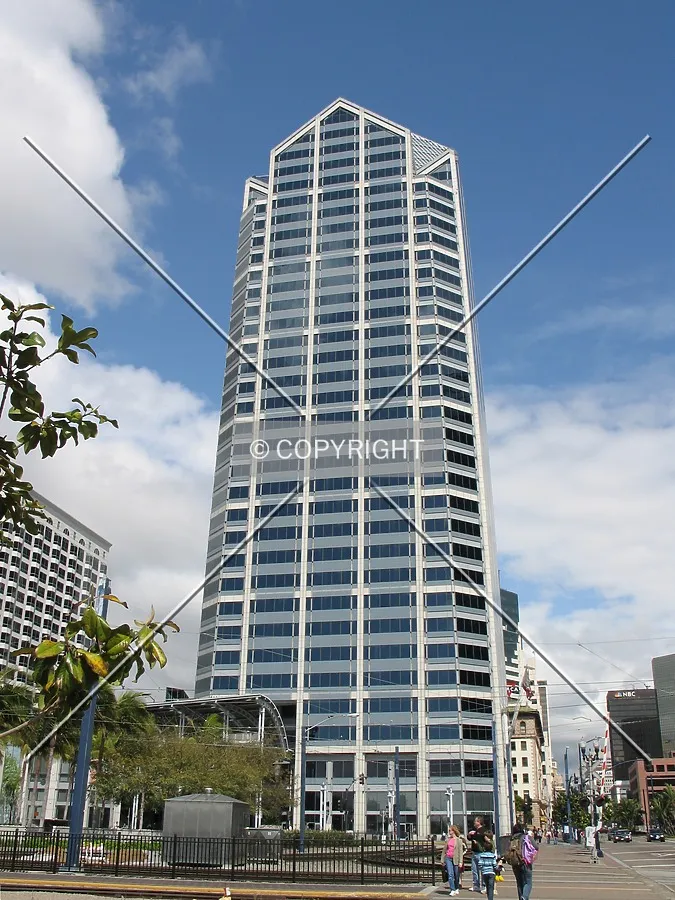 Looking up from the west