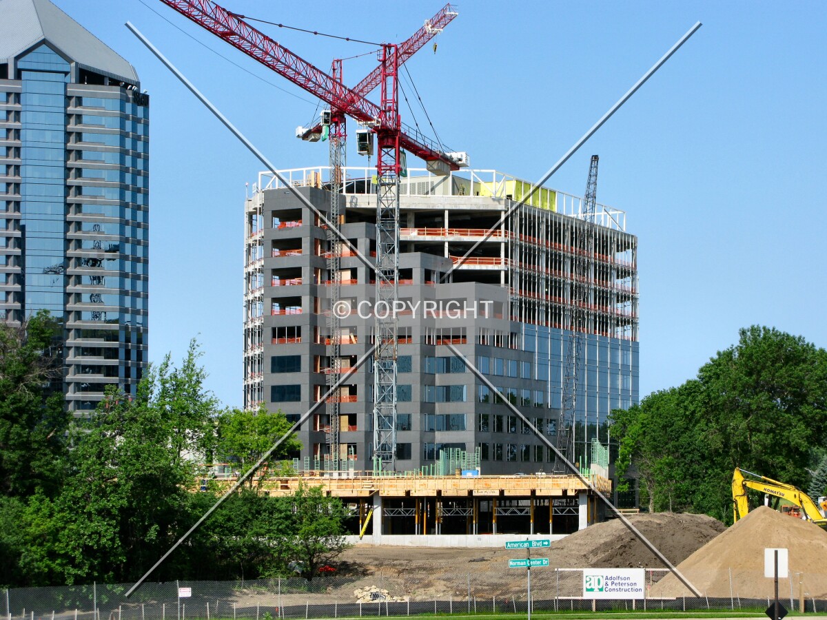 View to the west from American Boulevard