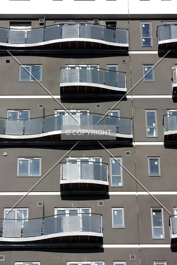 Facade and balconies