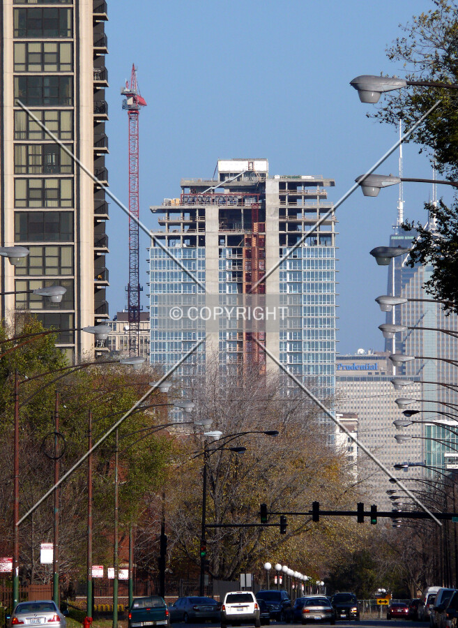 View to the south down Indiana Avenue from 31st Street
