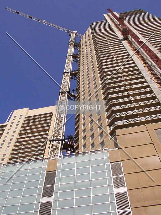 Looking up from Grand Avenue