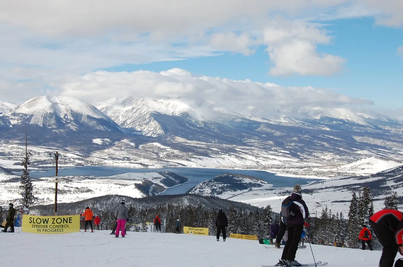 Distant view of Lake Dillon