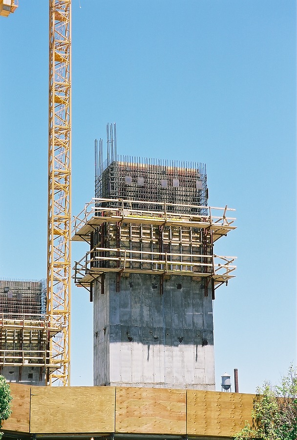 Formwork on a core