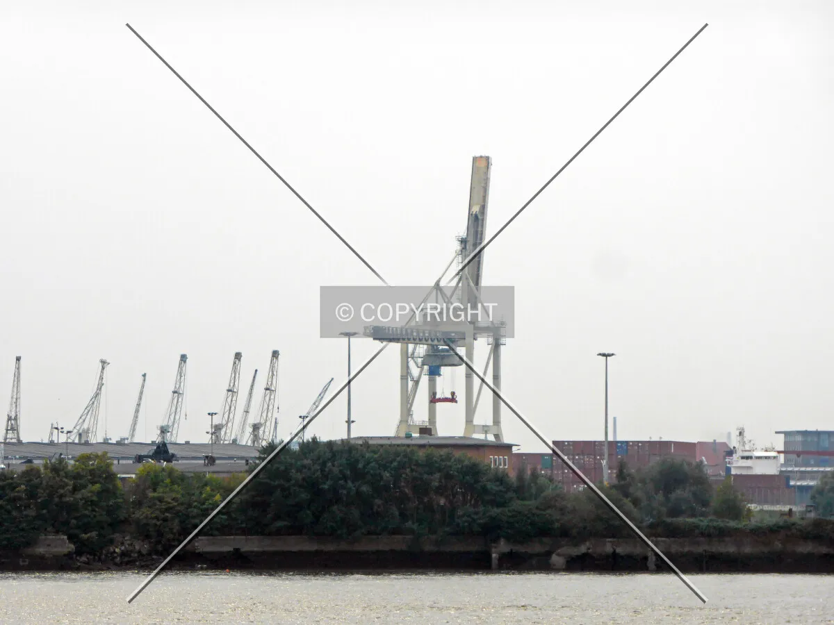 Modal container crane in Hamburg
