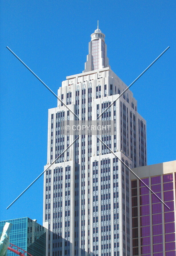 Looking up from Las Vegas Boulevard
