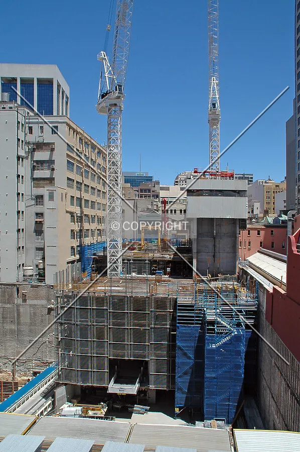 Elevated view from the east