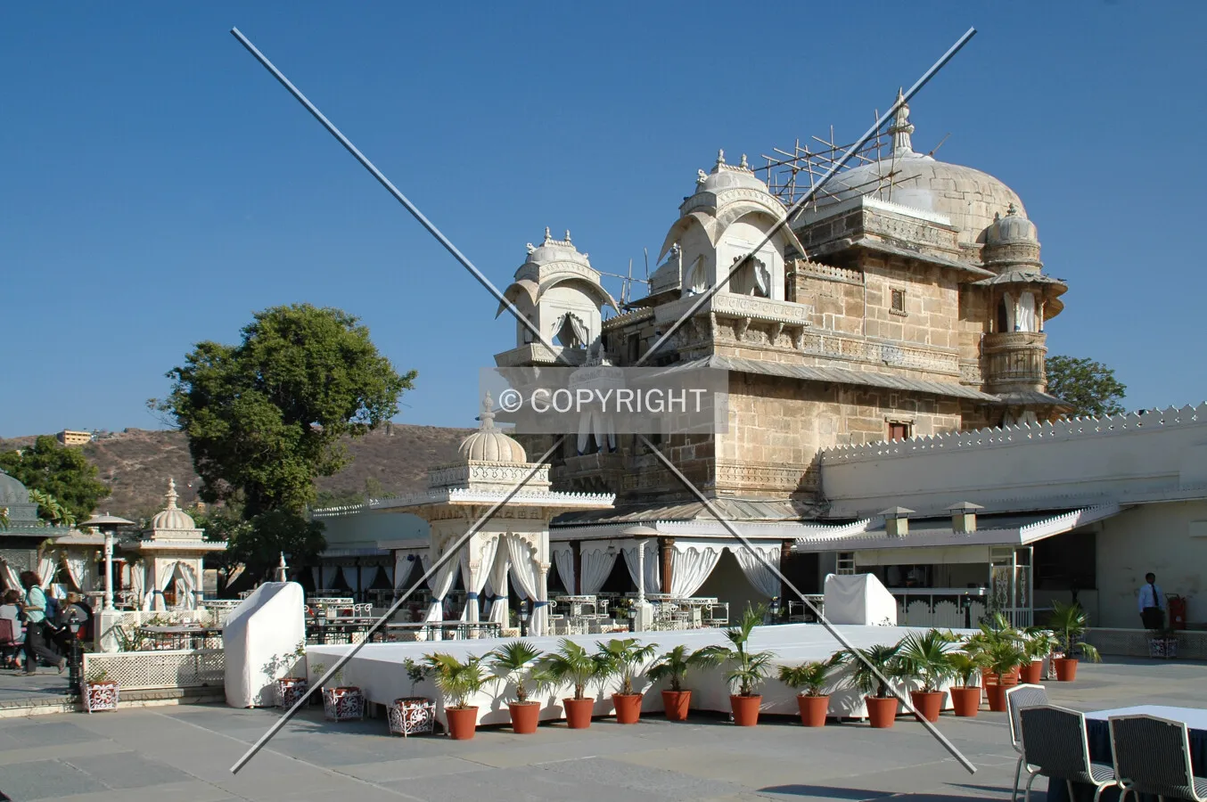 Central pavilion