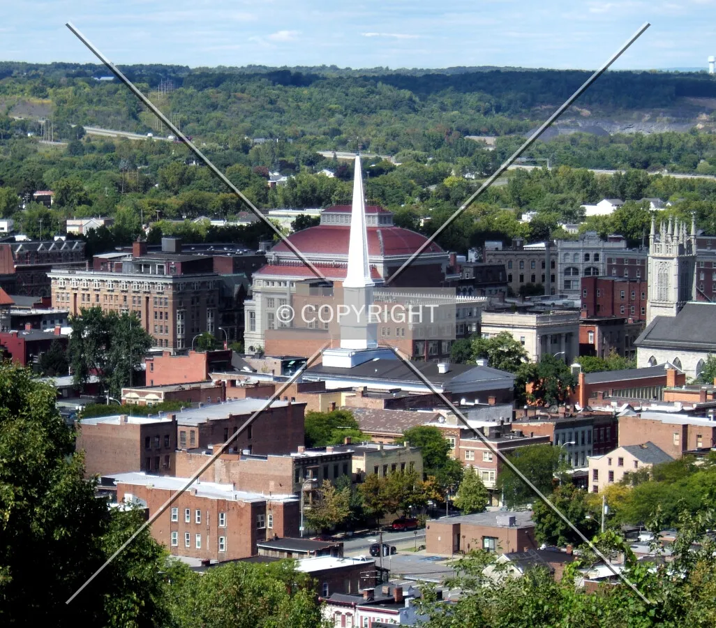 View from the southeast
