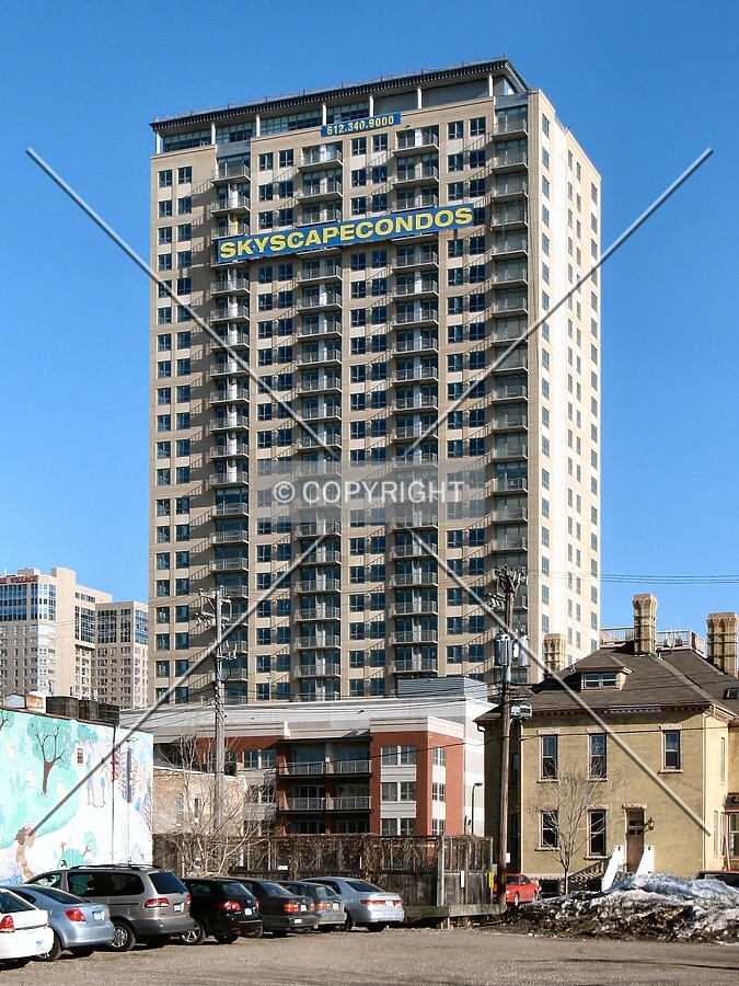 View to the north from East 14th Street