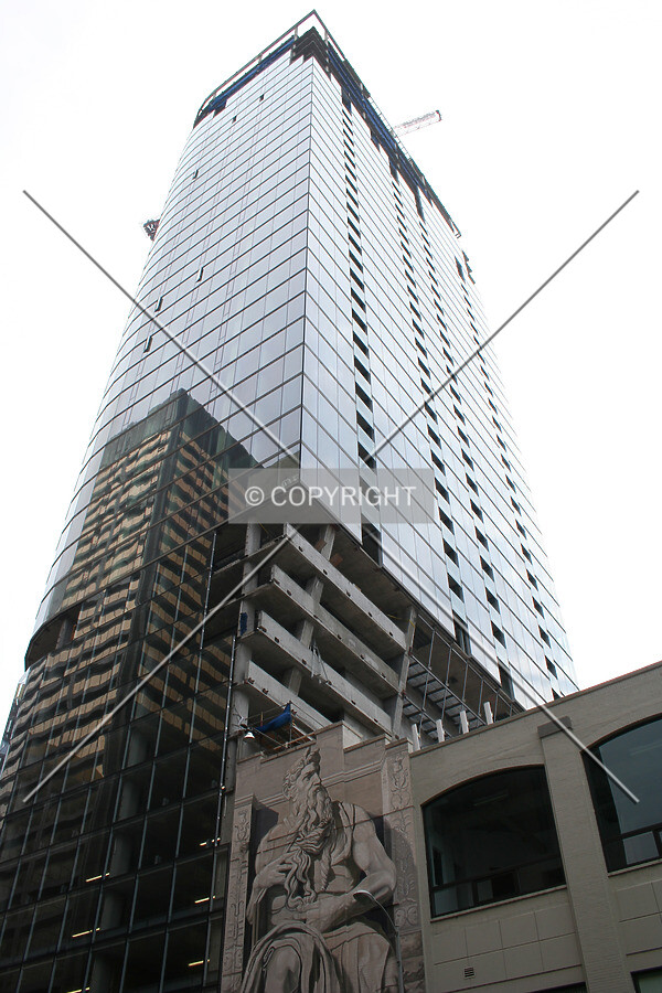 Looking up from the northeast