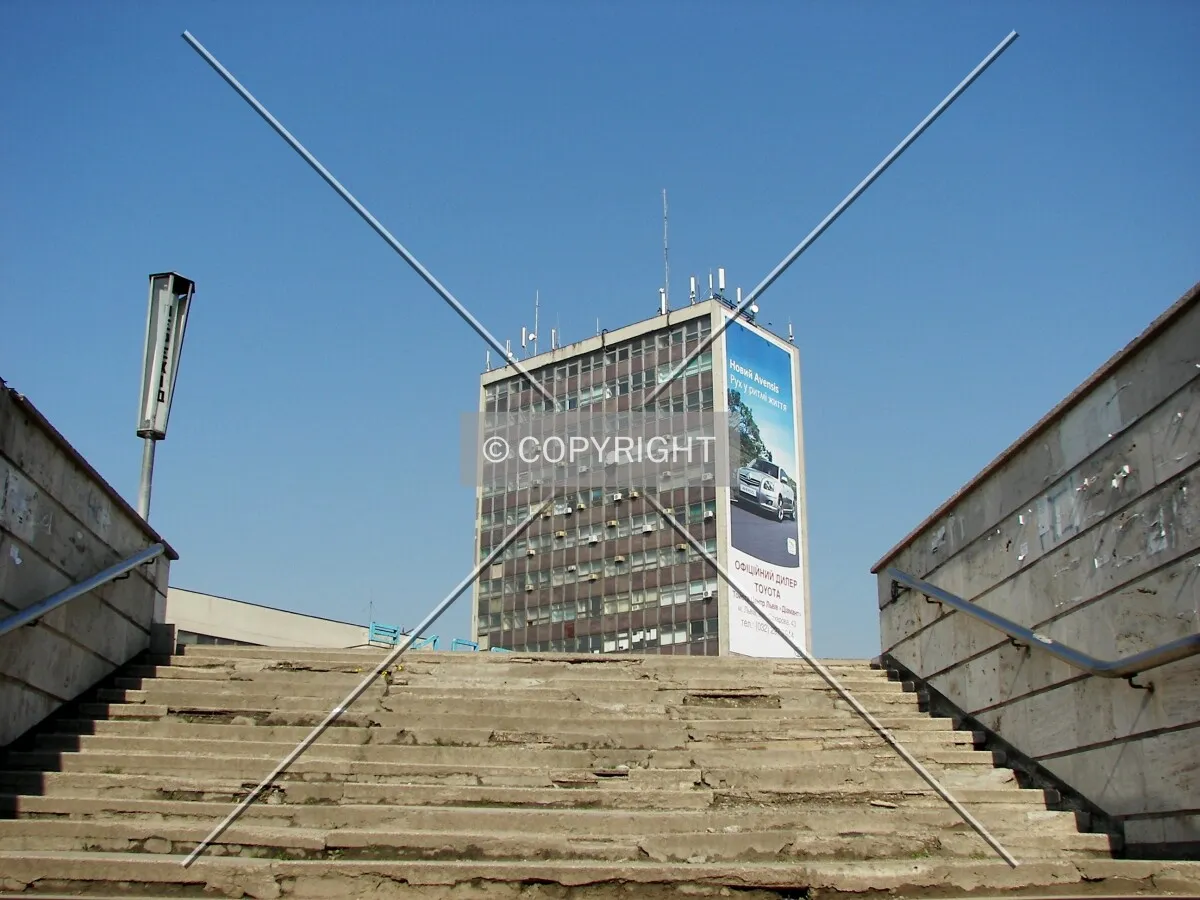 Looking from the underground transition stairs