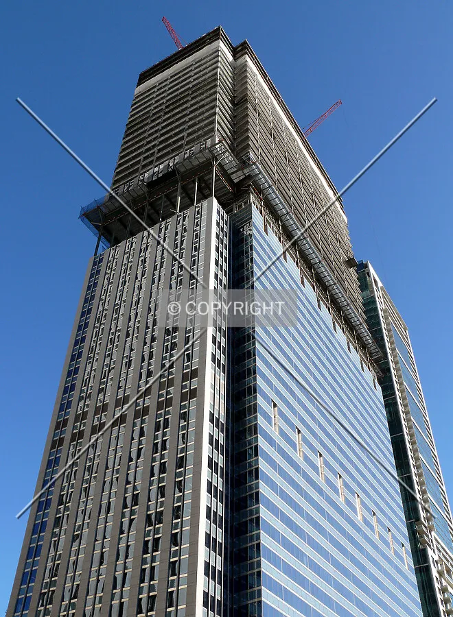 View up the southwest corner as seen from upper Randolph Street at Columbus Drive