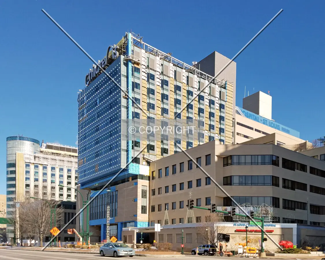 View from the southwest during construction; January 7, 2017