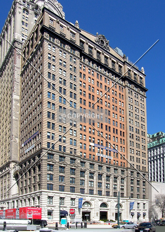 View from the southwest across Battery Place