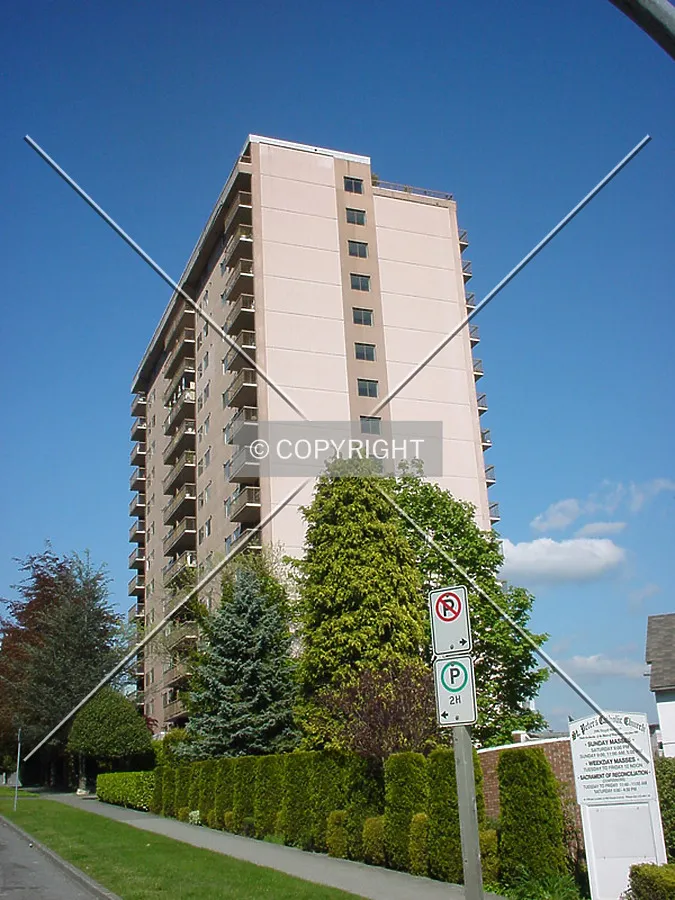 Side view; from Royal Avenue