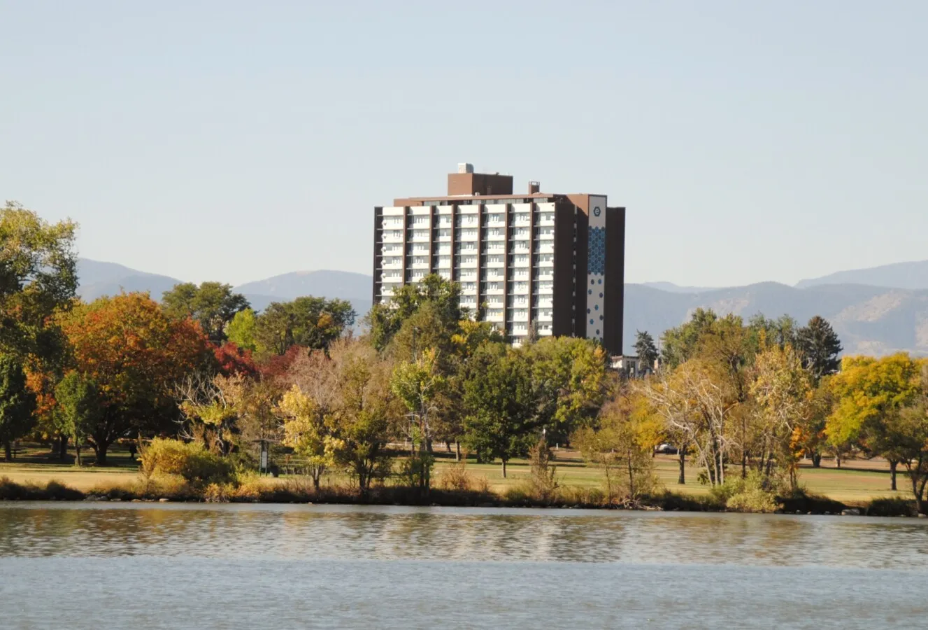 Distant view to the southwest