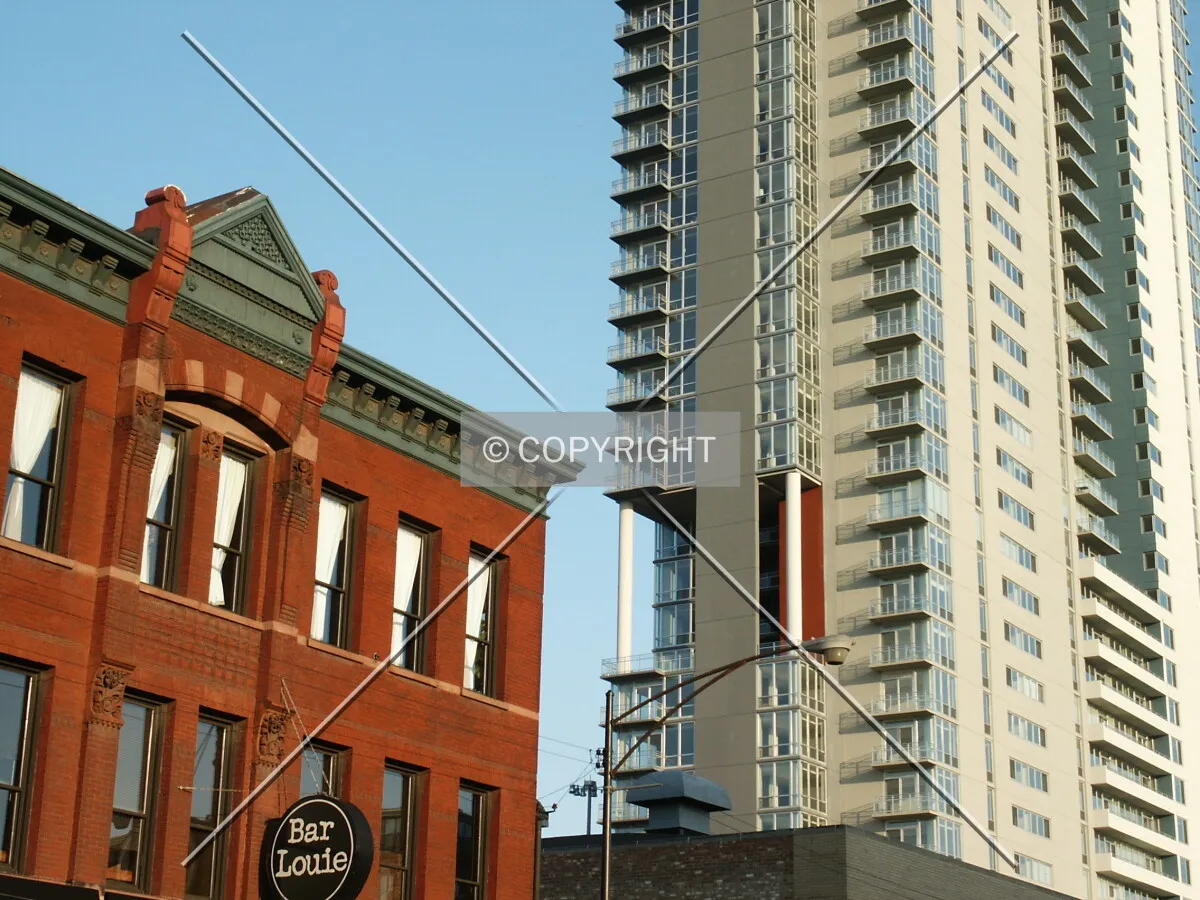 Contrast with neighboring architecture