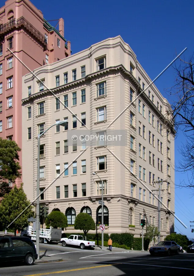 From across Gough Street to the southeast
