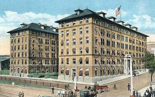 Vintage view from the southeast