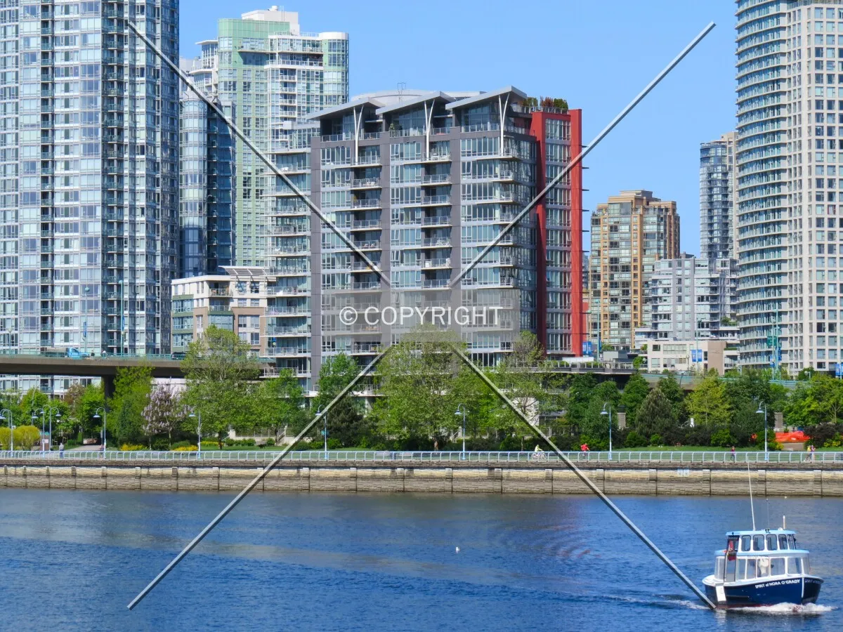 View to the northwest across False Creek