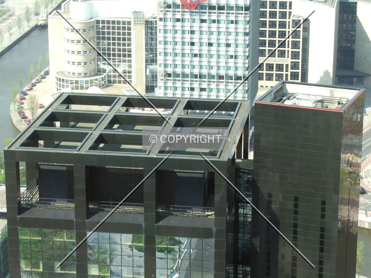 The roof as seen from the Achmea-Toren observation floor