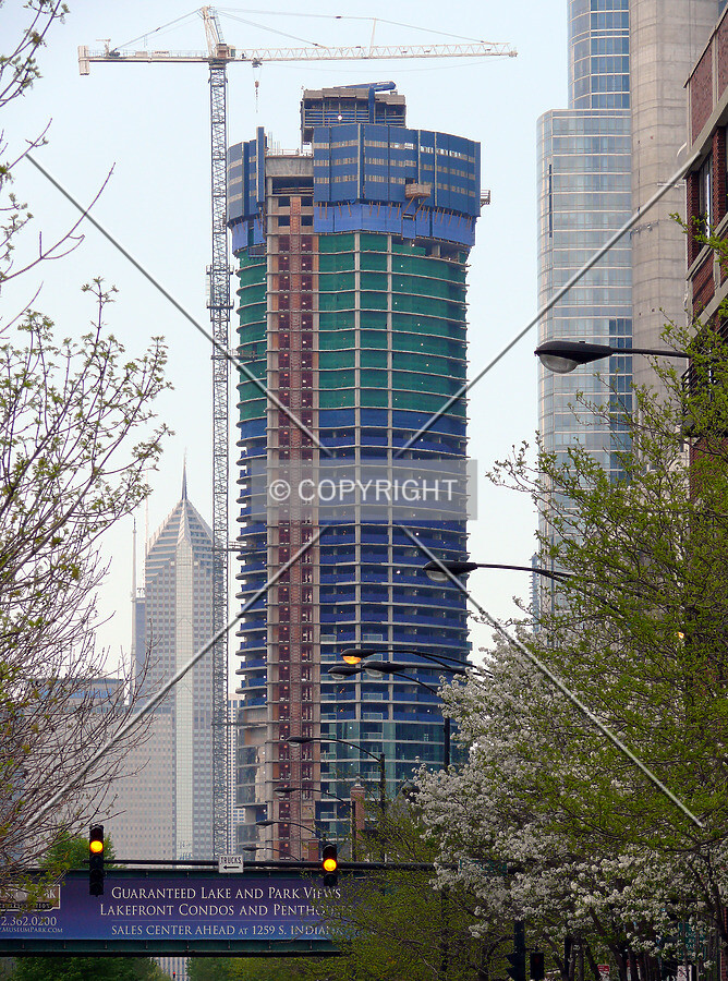 View to the north down Indiana Avenue