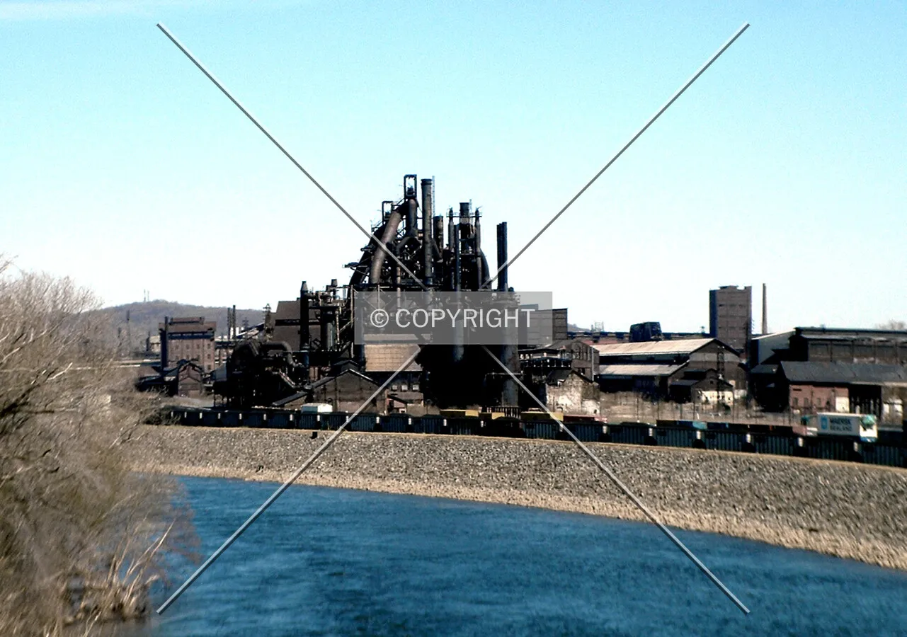 Remains of the Bethlehem Steel mill stand like a cathedral of industry along the Lehigh River