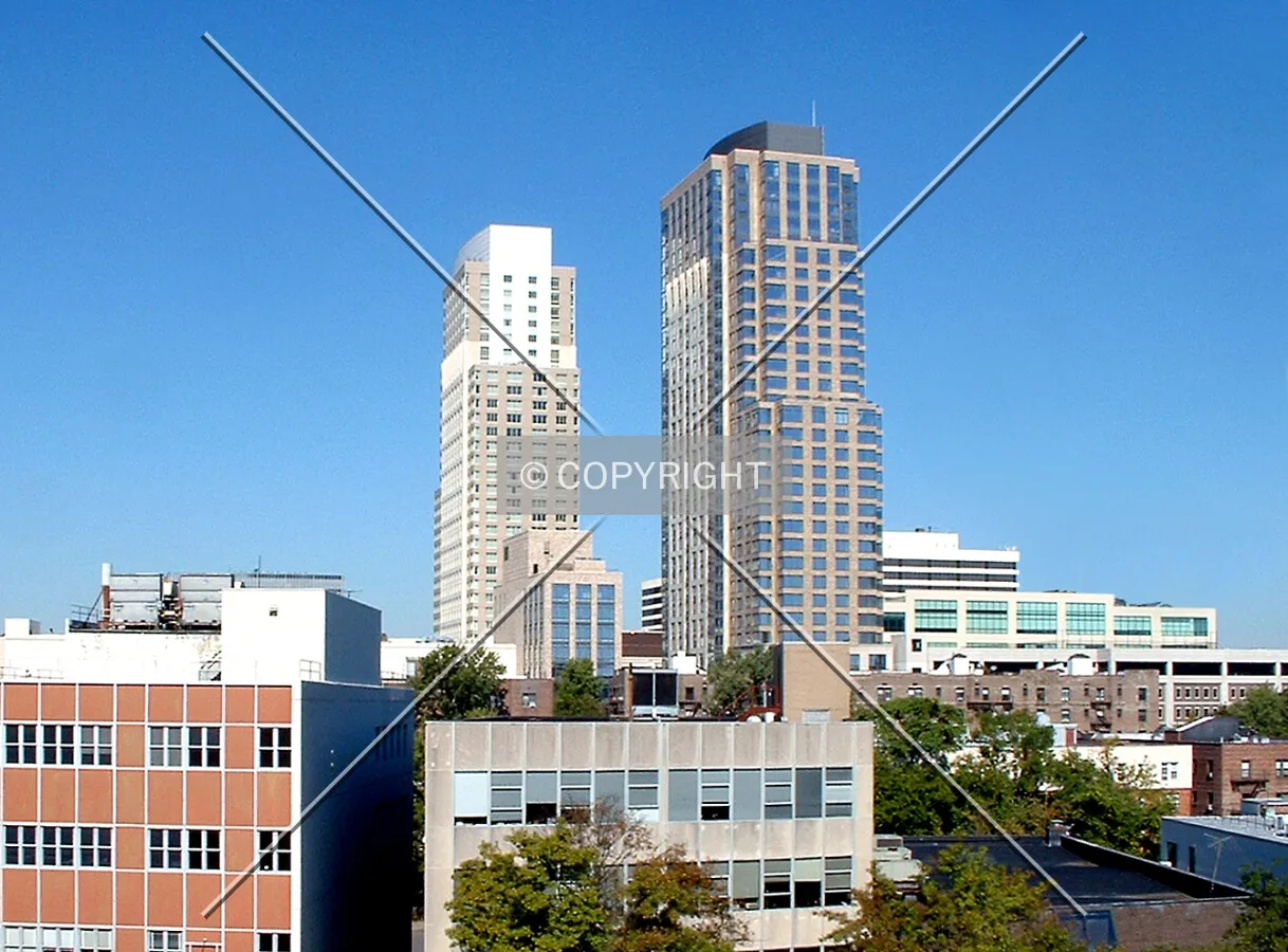 View from the southeast toward City Center