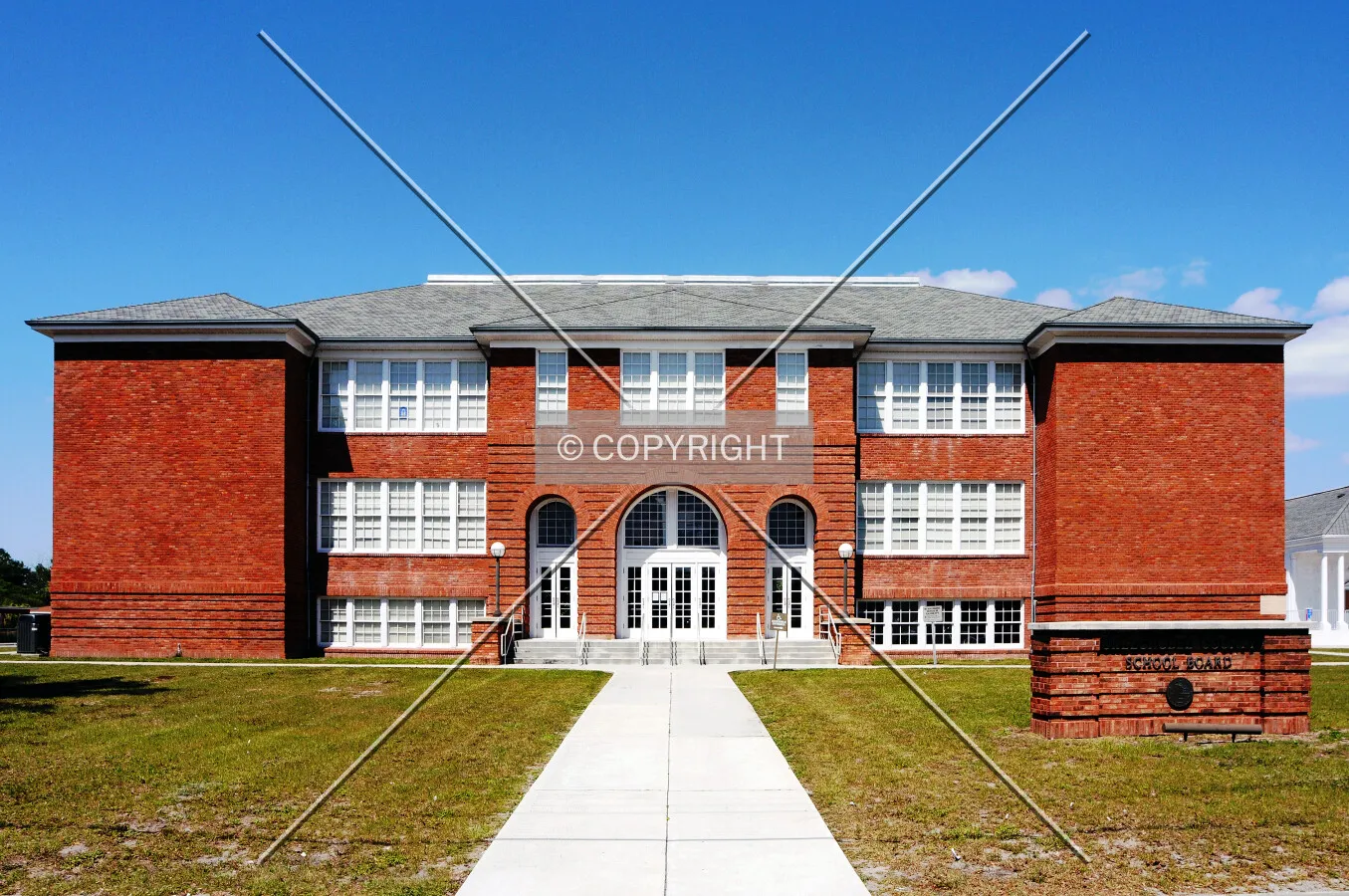 View from the east