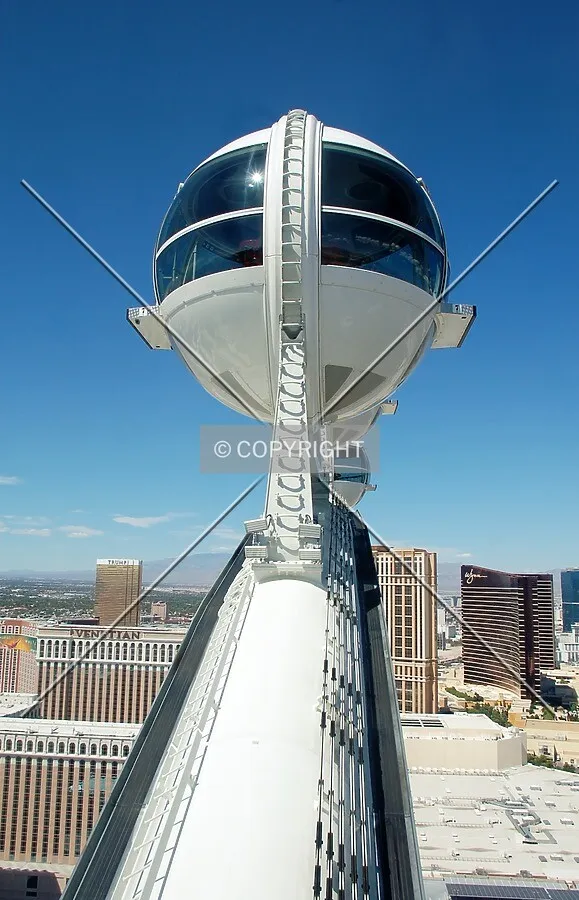 Looking up at the other passenger cabins