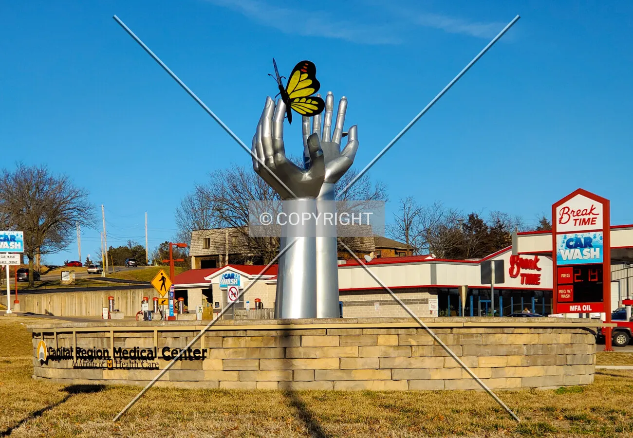View from the west; February 29, 2020