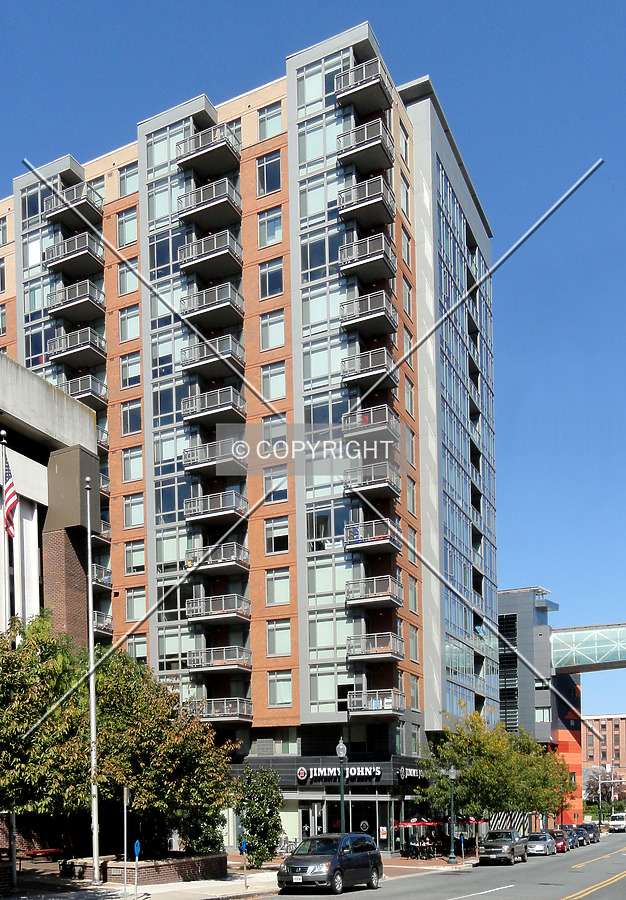 From the south across Cameron Street