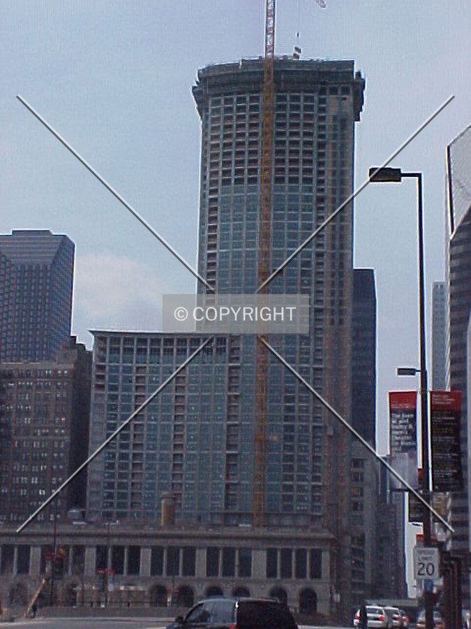 Looking west from the intersection of upper Randolph Street and Columbus Drive